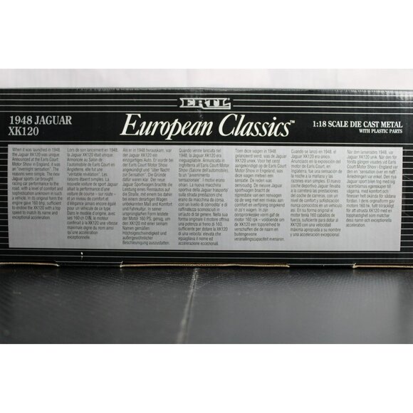 ERTL European Classics 1948 Green Jaguar XK120 Model #7446 - Picture 6 of 8